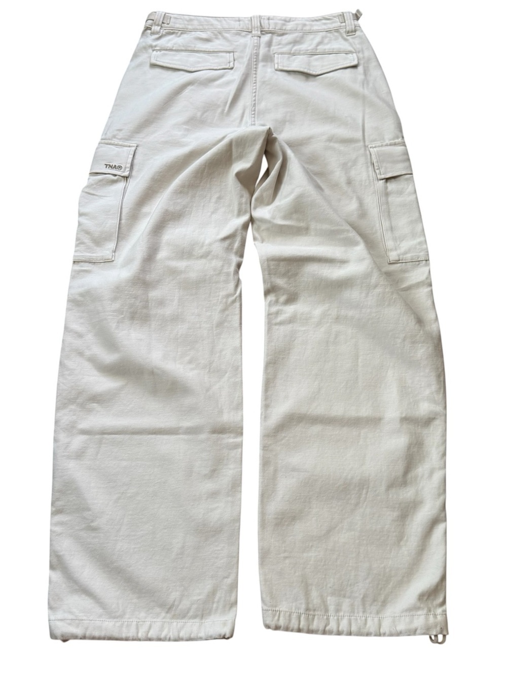 Aritzia (TNA) Supply Cargo Pants size 8 Off White Cream Wide Leg Utility NWT - Picture 8 of 10